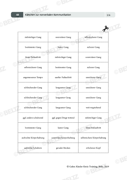 Kiesler Kreis Training K Rtchen Zur Nonverbalen Kommunikation