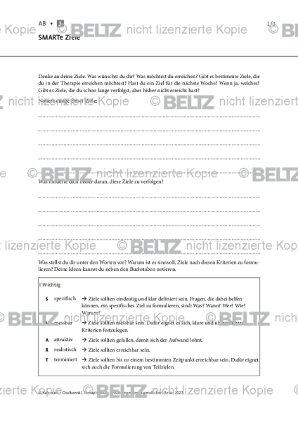 Essstörungen bei Jugendlichen: SMARTe Ziele