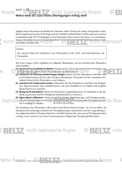 Plananalyse: Woher weiß ich, dass meine Überlegungen richtig sind?