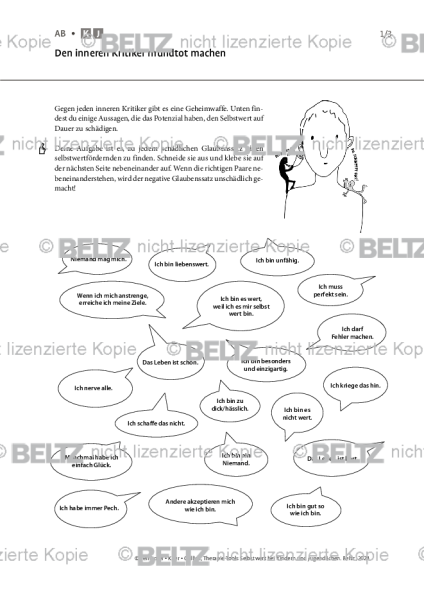 Selbstwert: Den inneren Kritiker mundtot machen
