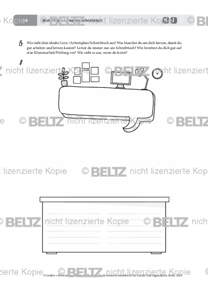 Ressourcenmalbuch: Mein idealer Lernplatz