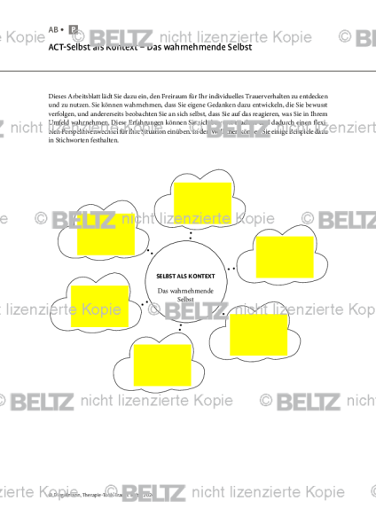 Trauer: ACT-Selbst als Kontext – Das wahrnehmende Selbst