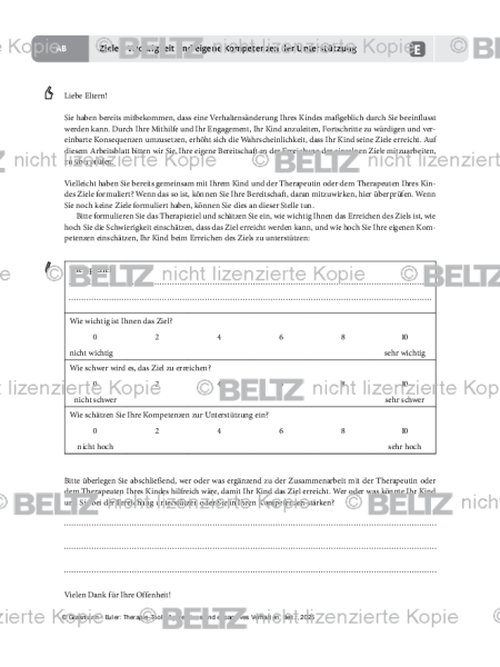 Aggression: Ziele – Wichtigkeit und eigene Kompetenzen der Unterstützung