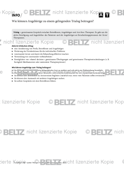 Bipolare Störungen: Wie können Angehörige zu einem gelingenden Trialog beitragen?