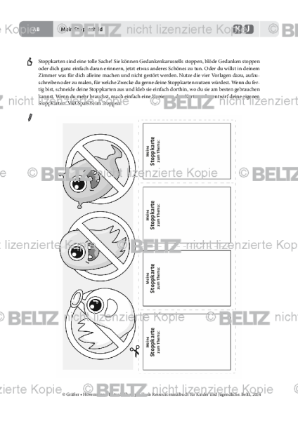 Ressourcenmalbuch: Mein Stoppschild