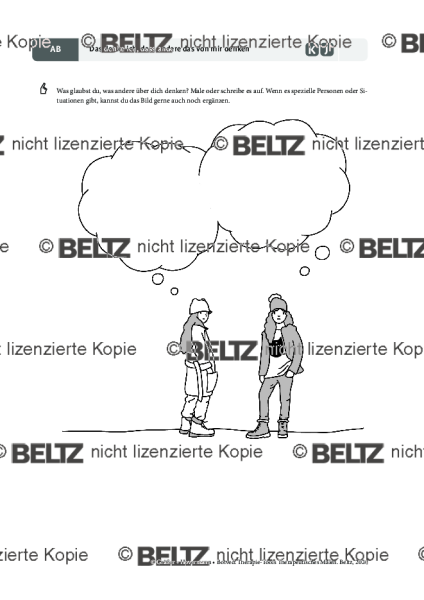 Therapeutisches Malen: Das denke ich, dass andere das von mir denken