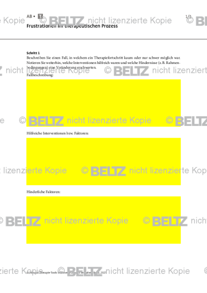 Selbstverletzendes Verhalten: Frustrationen im therapeutischen Prozess