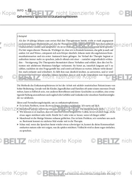Selektiver Mutismus: Gehemmtes Sprechen entkatastrophisieren