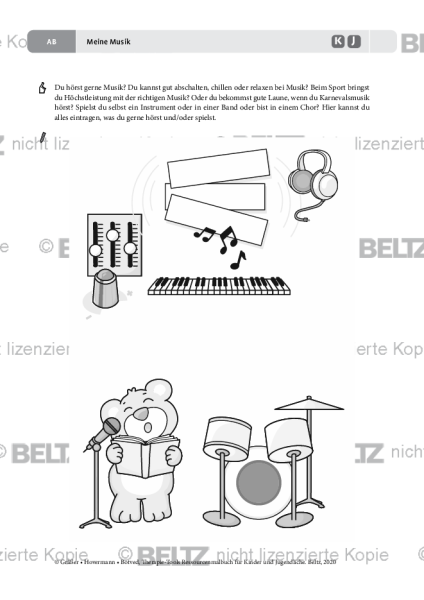 Ressourcenmalbuch: Meine Musik