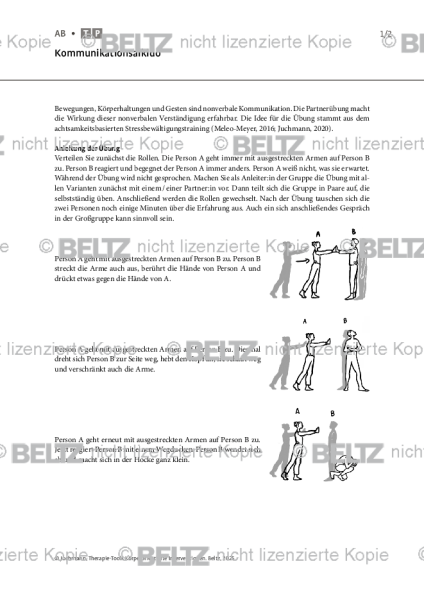 Körperorientierte Interventionen: Kommunikationsaikido