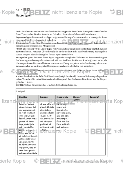 Pornografienutzungsstörung: Nutzertypen