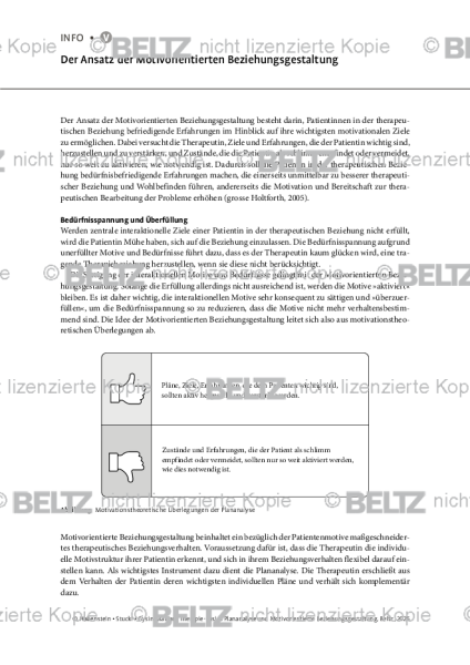 Plananalyse: Der Ansatz der Motivorientierten Beziehungsgestaltung