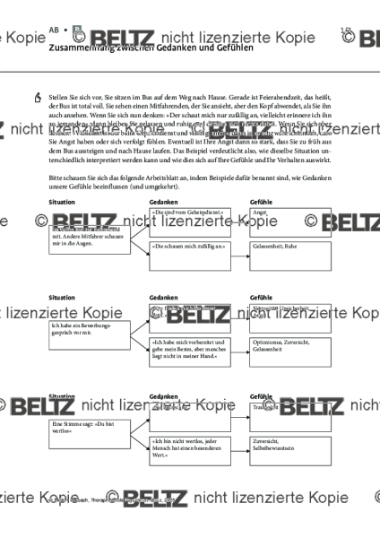 Psychosen: Zusammenhang zwischen Gedanken und Gefühlen
