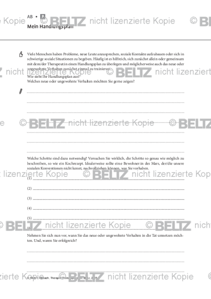Psychosen: Mein Handlungsplan