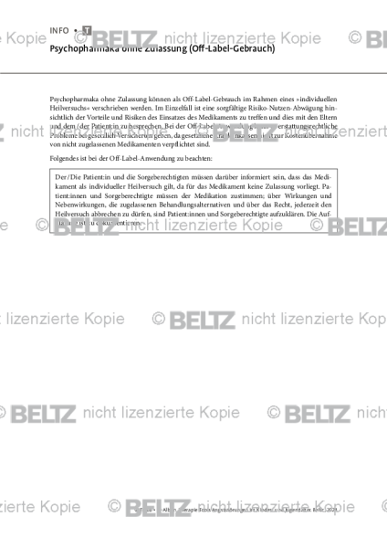 Angst bei Kindern und Jugendlichen: Psychopharmaka ohne Zulassung (Off-Label-Gebrauch)