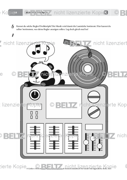 Ressourcenmalbuch: Mein Mini-Mischpult