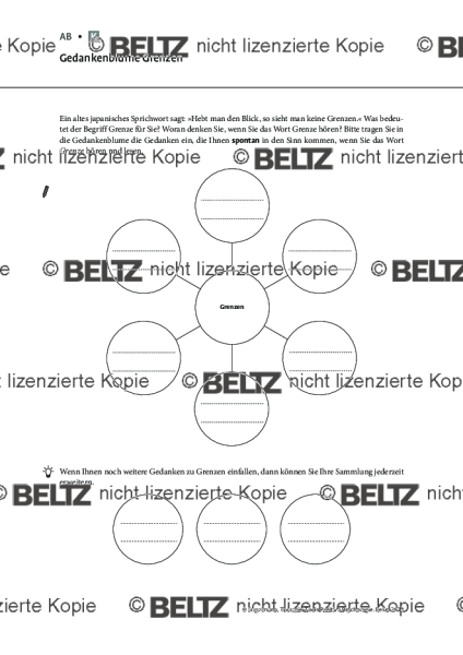 Positive Psychologie: Gedankenblume Grenzen