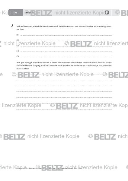 Psychoonkologie: Vorbilder