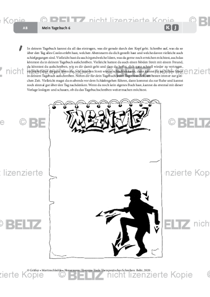 Therapeutisches Schreiben: Mein Tagebuch 6