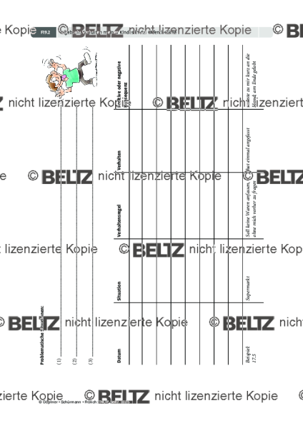 THOP: Tagebuch: Verhalten meines Kindes in der Öffentlichkeit