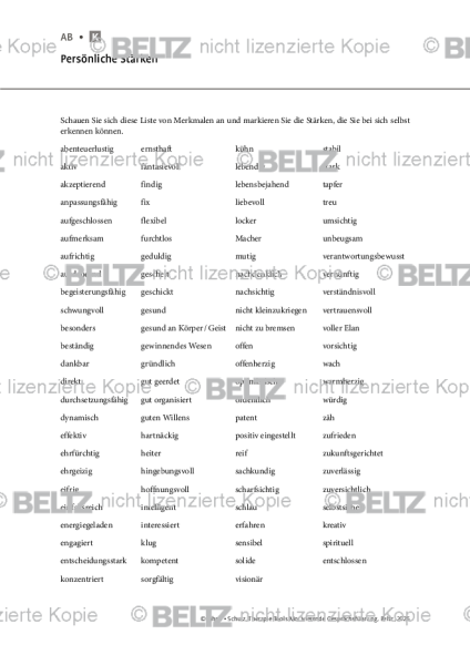 Motivierende Gesprächsführung: Persönliche Stärken