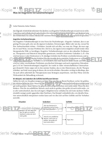 Psychosen: Was ist Kognitive Verhaltenstherapie?