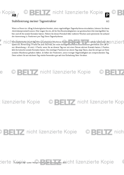 Stabilisierung meiner Tagesstruktur bei Bipolarer Störung