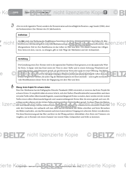 Psychoonkologie: Zen-Kreis mit Visionen