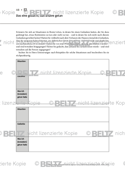 ACT: Das eine gedacht, das andere getan