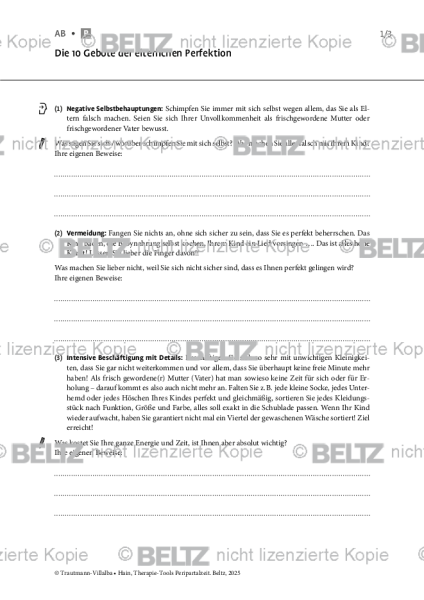 Peripartalzeit: Die 10 Gebote der elterlichen Perfektion