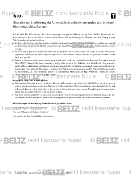 Erarbeitung der Unterschiede zwischen normalen und bipolaren Stimmungsschwankungen