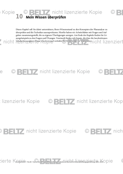 Plananalyse: Einleitung: Mein Wissen überprüfen