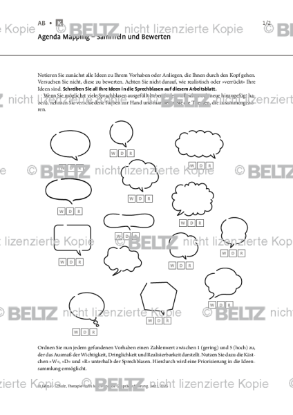 Motivierende Gesprächsführung: Agenda Mapping – Sammeln und Bewerten