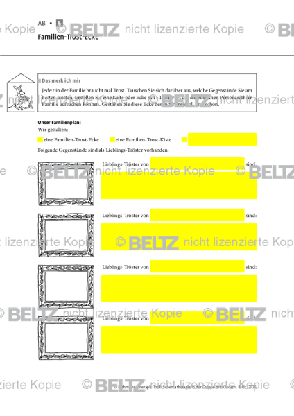 Schematherapie in Gruppe: Familien-Trost-Ecke