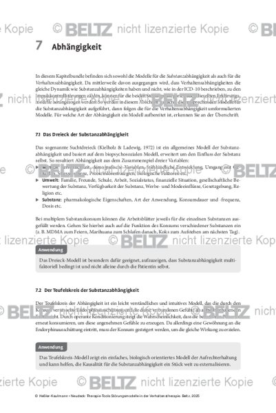 Störungsmodelle: Einleitung Abhängigkeit