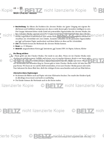 Schematherapie in Gruppe: Mein Checker-Modus