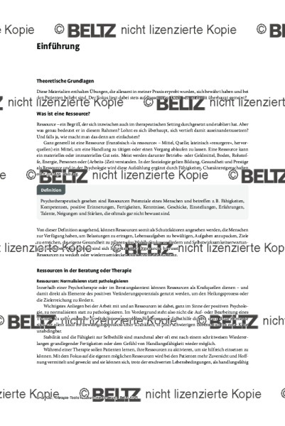Ressourcenaktivierung: Einführung