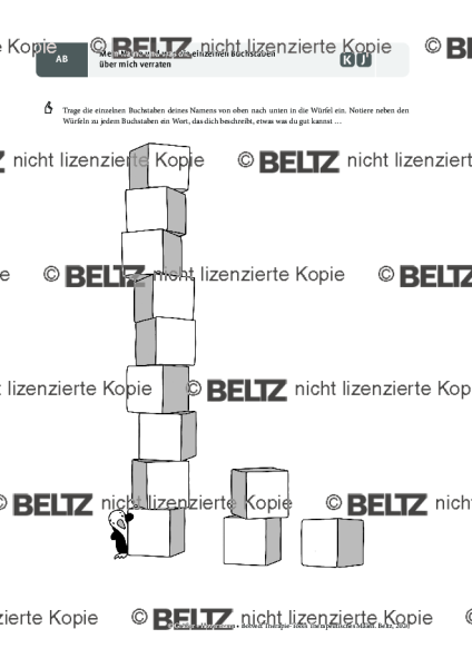 Therapeutisches Malen: Mein Name und was die einzelnen Buchstaben über mich verraten