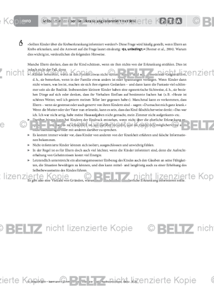 Psychoonkologie: Sollten Kinder über die Erkrankung informiert werden?