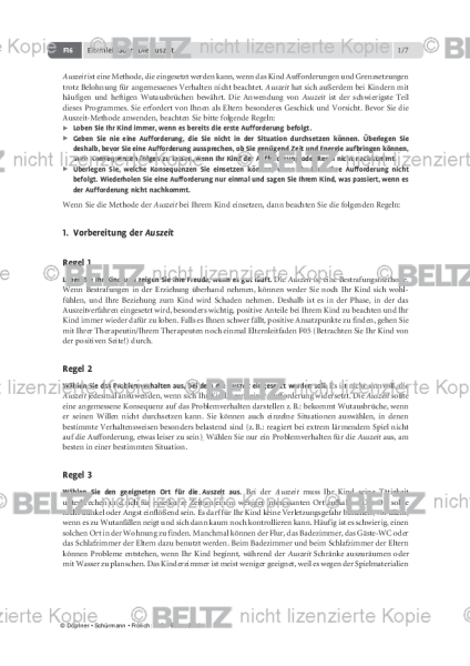 THOP: Elternleitfaden: Die Auszeit