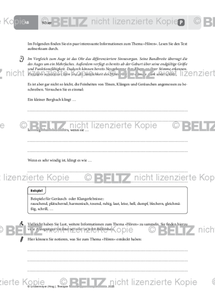 Gruppentherapie: Hören