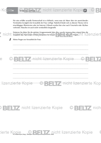 Gruppentherapie: Sexualität der Frau