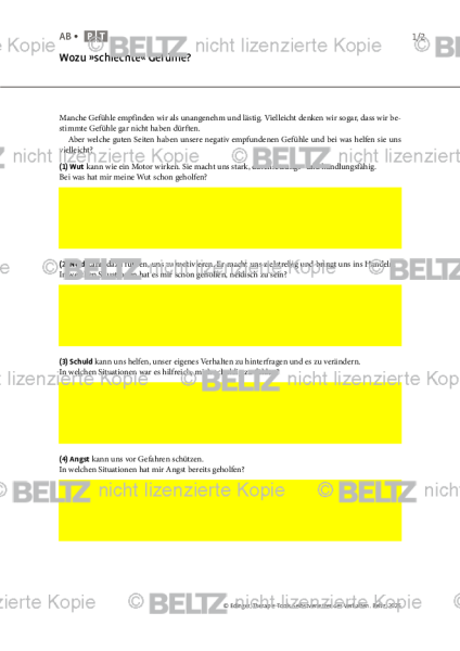 Selbstverletzendes Verhalten: Wozu »schlechte« Gefühle?