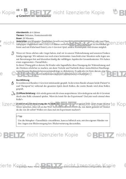 ACT mit Kindern und Jugendlichen: 4-Gewinnt im Tunnelblick