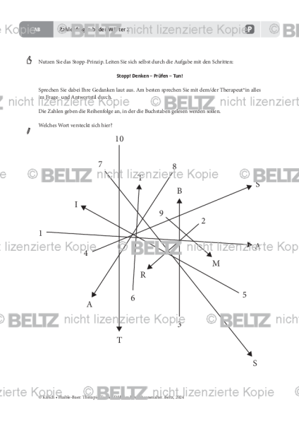 ADHS im Erwachsenenalter: Zahlenfolgen bilden Wörter 2