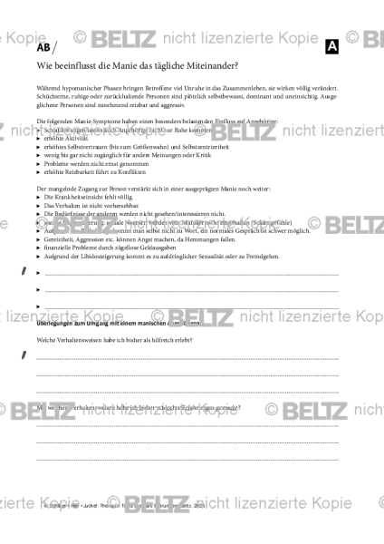 Bipolare Störungen: Wie beeinflusst die Manie das tägliche Miteinander?
