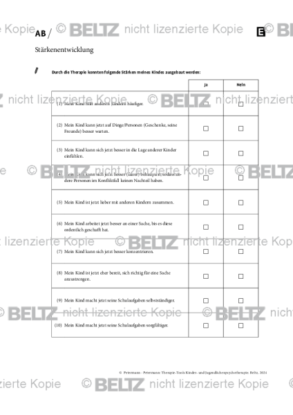 Kinder- und Jugendlichenpsychotherapie: Stärkenentwicklung