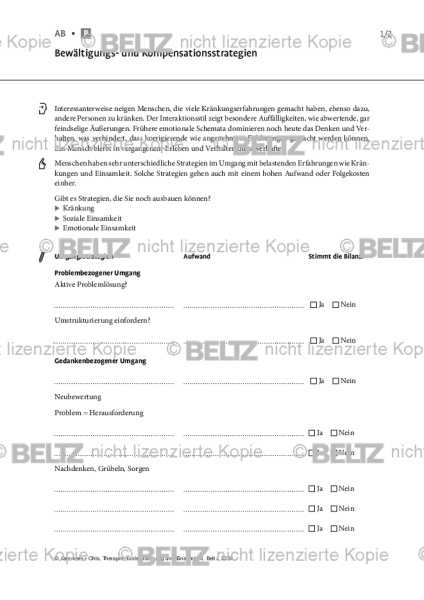 Kränkung und Einsamkeit: Bewältigungs- und Kompensationsstrategien