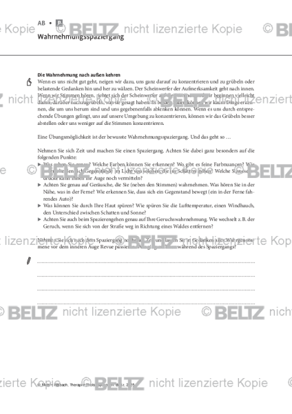 Psychosen: Wahrnehmungsspaziergang