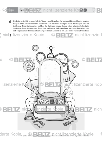 Ressourcenmalbuch: Meine Zeitmaschine